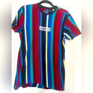 Vox Populi For The People Men Shirt M Multicolor Striped Brooklyn Retro